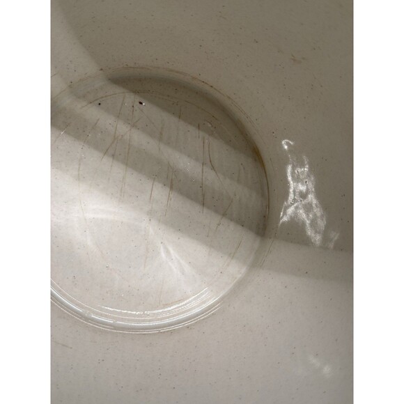 RareMCM White ceramic Lidded Pitcher Orange Flower 9.75” Tall Coffee Water Tea - Picture 13 of 13